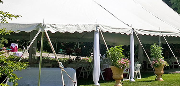 Pole Tent rental at Sundance Events in Woodbine, MD
